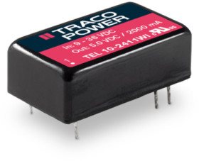 DC converter, 18-75 VDC, 10 W, 1 output, 3.3 VDC, 80 % efficiency, TEL 10-4810WI