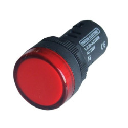 Lampka fi22 230V LED czerwona LJL22-RE TRACON
