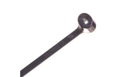 Opaska Kablowa 200X2,5 Czarna Uv 2-Lock Zęby Stalowe Bmtn2025 /100Szt./