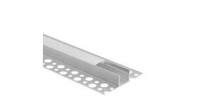 Profil Gn03 Natynkowy Anodowany +Klosz Mleczny 3M