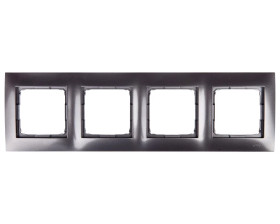 Simon 54 Premium Ramka poczwórna antracyt /do karton-gips/ DRK4/48