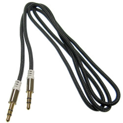 Kabel jack 3,5st wt-wt.1m czarny Mp3 Iphone Ipod NEPOWER