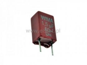 Kond. poliestr metaliz. 1,5uF 63V 105C