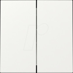 3295 27 Rocker switch, 2 gang, pure white semi-gloss