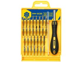 Zestaw - wkrętak z wymiennymi końcówkami 32 sztuki