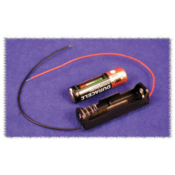 Hammond BH2AAW Battery Holder 2xAA Plastic Black 1 piece