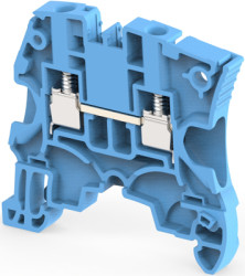 Screw terminal block, screw connection, 4.0 mm², 2 pole, 32 A, 8 kV, blue, 1SNK505020R0000