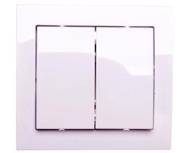 KIER Łącznik schodowy podwójny biały ŁP-10W/00