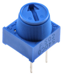 Potencjometr dostrojczy 5kΩ THT 0.5W Regulacja górna 5,59 mm