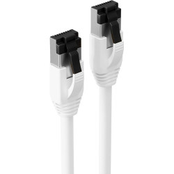 Patch cable, RJ45 plug, straight to RJ45 plug, straight, Cat 8.1, F/FTP, LSZH, 1.5 m, white, BS08-41156