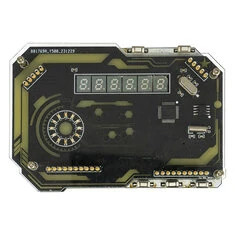 Zestaw elektroniczny DIY do cyfrowego zegara na biurko Kolorowy wyświetlacz LED Zasilanie typu C Retro ozdoba na biurko Do gier