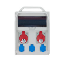 Rozdzielnica budowlana RB 13M gniazda 2x32A/5 3x250V IP44 R-BOX 380R B.18.380-35ZRP PAWBOL