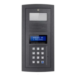 Panel OP-255-G Optima Moduł zewnętrzny audio, klawiatura, podświetlana wizytówka, system jednowejściowy, kolor grafit