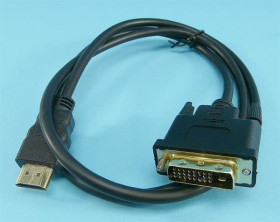 KABEL WT.DVI-D 24+1-&gt;WT.HDMI 1mb