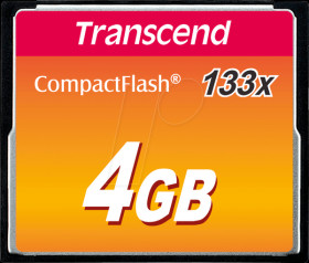 TS4GCF133 CF memory card, 4 GB, 133x