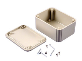 Obudowa ogólnego użytku ABS szerokość zew. 60 mm długość zew. 80 mm wys. zew. 40 mm Hammond IP54 Szary