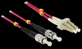 84686 Duplex-LWL, LC/ST, 50/125µ, 2m, OM4