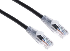 Kabel kat. 5e U/UTP Czarny 3m