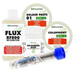 Zestaw do lutowania cyna kalafonia kwas lutowniczy pasta topnik | Łatwe lutowanie