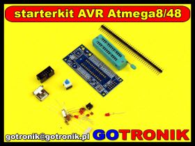 Mini zestaw uruchomieniowy ATmega8 - zestaw do montażu