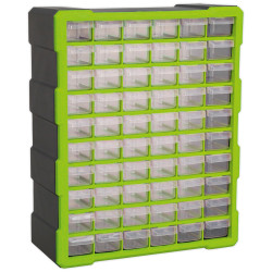 Sealey APDC60HV Cabinet Box 60 Drawer - Hi-Vis Green/Black