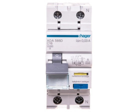 Wyłącznik różnicowo-nadprądowy RCBO 2P C16A 0,03A Typ A ADA566D