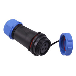 3 Pin Waterproof W21 Female Socket Cable Connector IP68