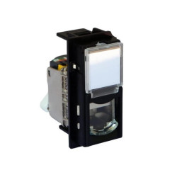 LIVING NOW gniazdo RJ45 UTP kat.6a 1mod. czarny KG4279C6A