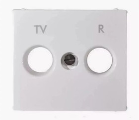 VALENA Klawisz TV-RD 2 otwory, biały 774442