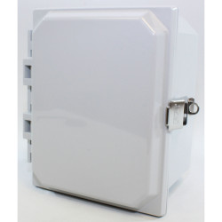Hammond PCJ864L IP66 Type 4X Polycarbonate Junction Box Hinged Lid Snap Latch