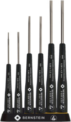 ESD screwdriver kit, 1.5 mm, 2 mm, 2.5 mm, 3 mm, 3.5 mm, 4 mm, slotted, 4-610