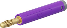 4 mm plug, crimp connection, 2.5 mm², purple, 64.2055-26