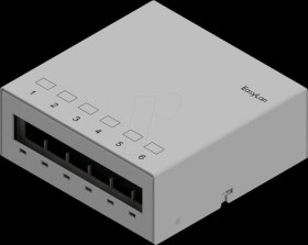 CKVPL0061E Keystone substructure panel, 6 port, RAL7035