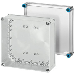 Obudowa plastikowa skrzynka hermetyczna, drzwi transparentne poliwęglan 300x300x170mm IP66 HENSEL