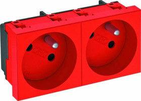 Gniazdo podwójne 33 stopnie NF czerwone STD-F3 SRO2 6120248