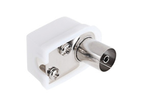 Gniazdo antenowe TV na kabel kątowe małe Cabletech