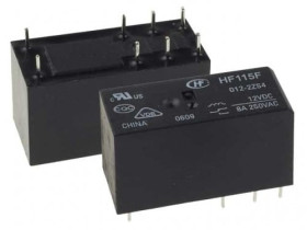 HF-115F-024-2ZS4 przekaźnik elektromagnetyczny DPDT, zas. 12Vdc