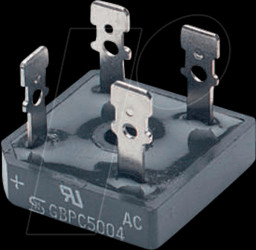 GBPC5008 Bridge rectifier, 560 VRM, 50 A