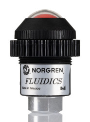 Wskaźnik wizualny, 5VS, Zielony, czerwony, Panel, wlot: G 1/8, 8.6bar, 30mm, Plastik