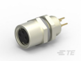 Złącze wielostykowe przemysłowe 3-pinowe M8 Montaż przedni Gniazdo TE Connectivity