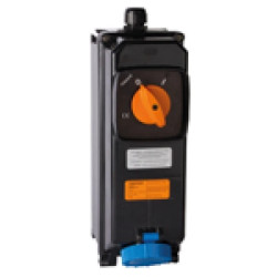 Gniazdo stałe z wyłącznikiem i blokadą GRP 2P+E 16A 230V 50-60HZ IP66/IP67 ATEX 2D 3G P467126EX