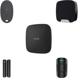 AJAX Zestaw Startowy: Hub + MotionProtect + DoorProtect + Home Siren + SpaceControl - black
