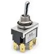 Toggle switch, metal, 1 pole, latching/groping, On-(On), 20 A/250 VAC, 30 VDC, silver-plated, 7-6437630-4