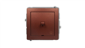 Deco Przycisk /Światło/ W Stylu Amerykańskim Brązowy Metalik 9Dwpus-5