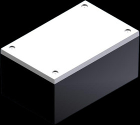 ABS enclosure, (L x W x H) 110 x 70 x 53 mm, black, CP/2.23 SCHWARZ/GRAU