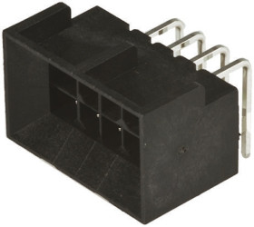 Listwa stykowa PCB 12-pinowe Micro-Fit BMI raster: 3 mm Kąt prosty 2-rzędowe Molex Otwór przelotowy250 V W osłonie