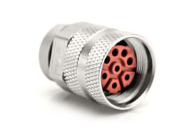 Złącze wielostykowe przemysłowe 8-pinowe M23 Montaż na kablu Wtyczka Amphenol Industrial