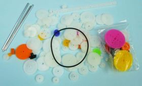 ZESTAW 106-SZT KÓŁ ZĘBATYCH PLASTIKOWYCH