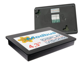 Panel operatorski HMI dotykowy 4,3 in Display Visions Interfejs HMI EEA rozdzielczość: 480 x 272pikseli TFT