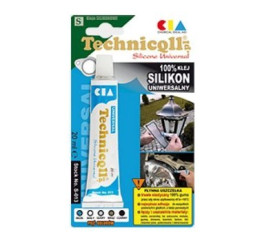 KLEJ SILIKON UNIWERSALNY BIALY 70ML TECH